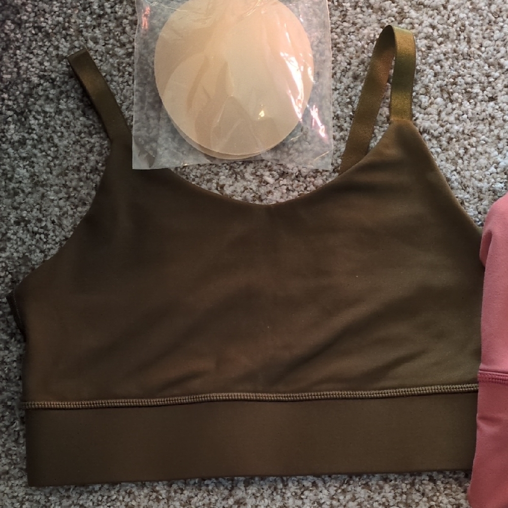 For The Peach - Olive Green Women's Sports Bra